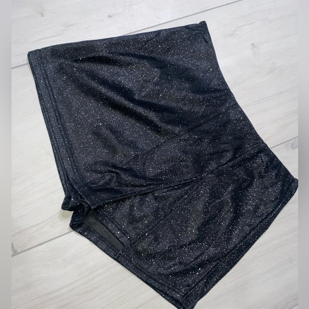 SHEIN Black Shimmer Shorts